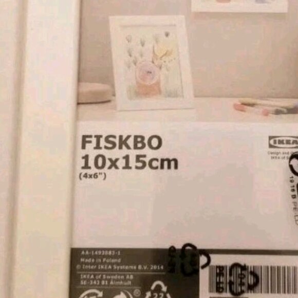 2-Pack IKEA FISKBO Frames White New 4x6 Picture Art Photo Frame Decor 002.956.53 - Picture 3 of 3